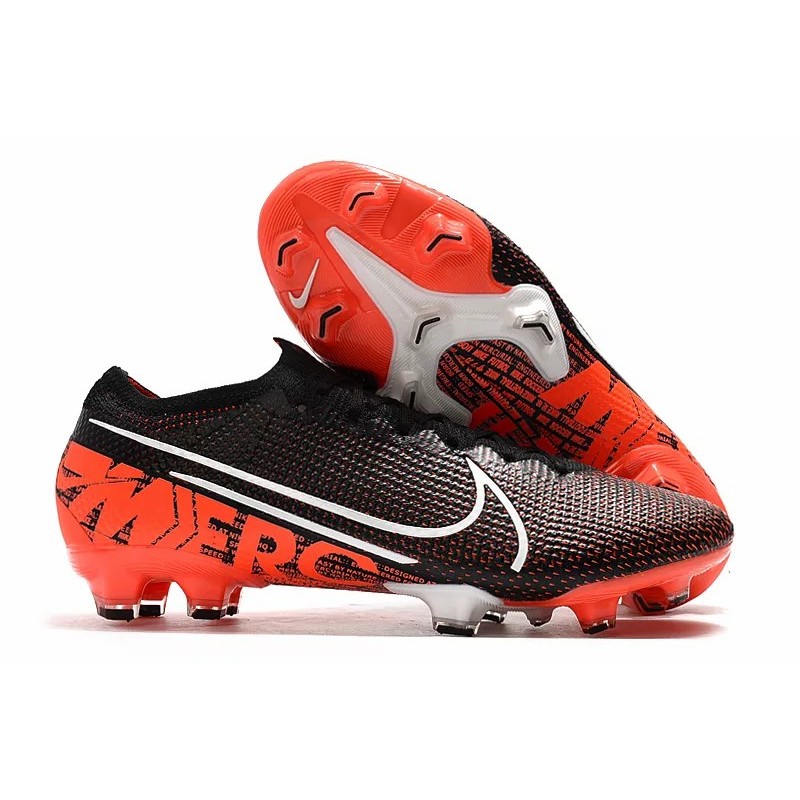 Botas de Fútbol Nike Mercurial Vapor 13 Elite FG Negro&Rojo (#39~#45)