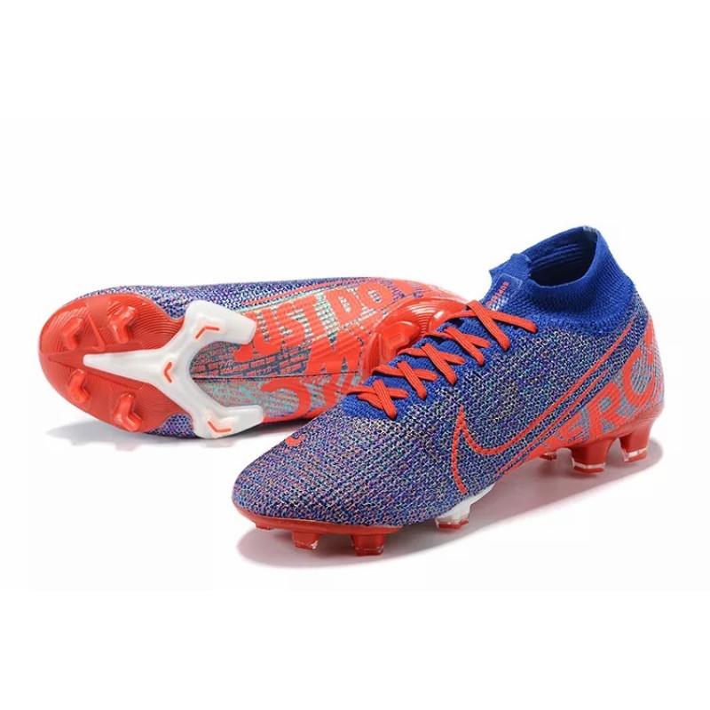 Botas de Fútbol NIKE Mercurial Superfly VII 360 Elite FG Azul&Rojo (#39~#45)