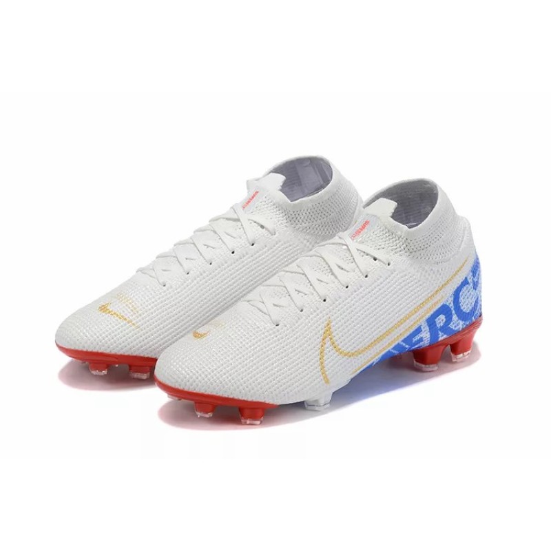 Botas de Fútbol Nike Mercurial Superfly VII 360 Elite FG Blanco&Azul&Rojo (#39~#45)