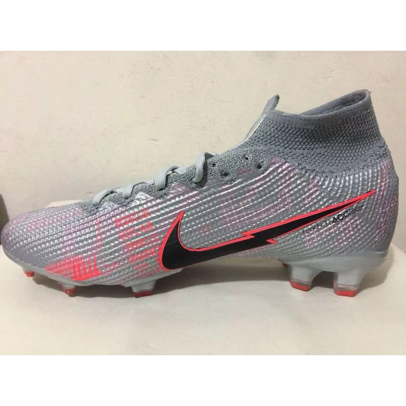 Botas de Fútbol Nike Superfly 7 Elite SE FG Plateado&Rojo (#39~#45)