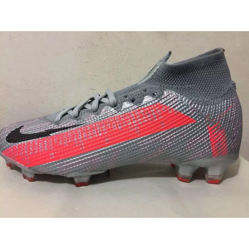 Botas de Fútbol Nike Superfly 7 Elite SE FG Plateado&Rojo (#39~#45)