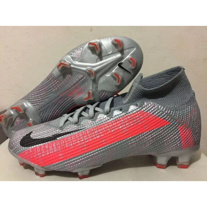 Botas de Fútbol Nike Superfly 7 Elite SE FG Plateado&Rojo (#39~#45)