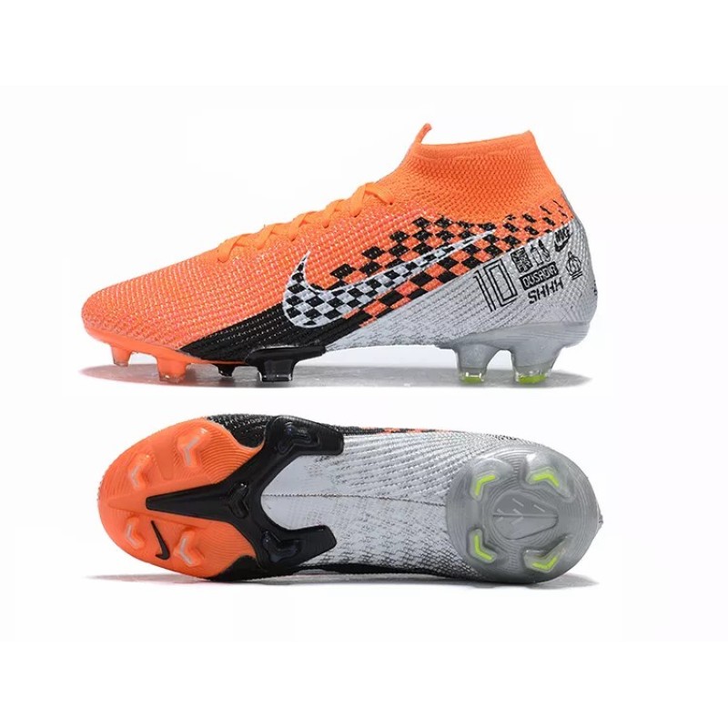 Botas de Fútbol Nike Superfly 7 Elite SE FG Plateado&Naranja (#39~#45)