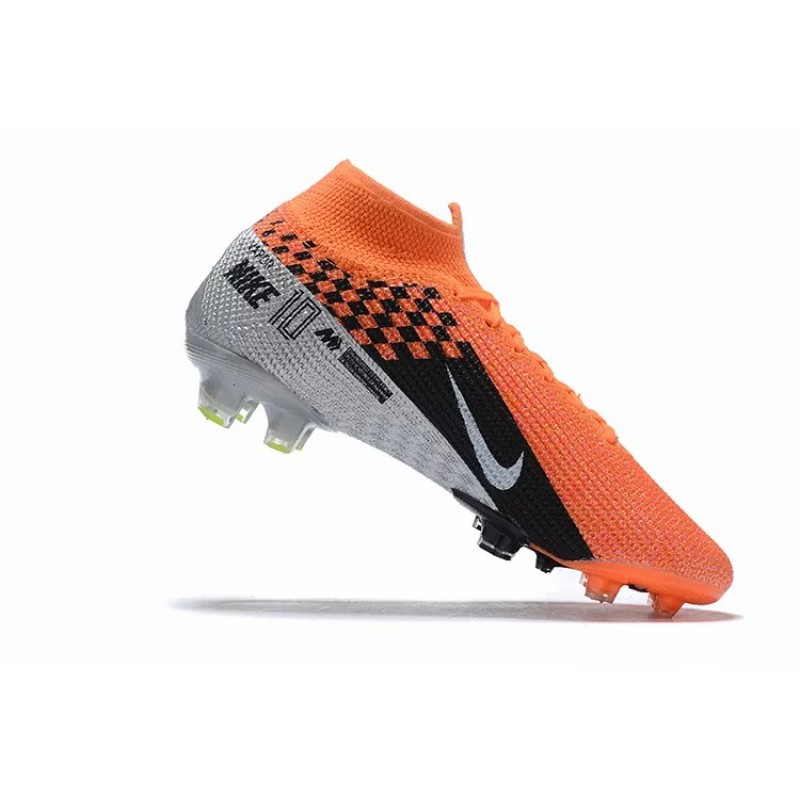 Botas de Fútbol Nike Superfly 7 Elite SE FG Plateado&Naranja (#39~#45)