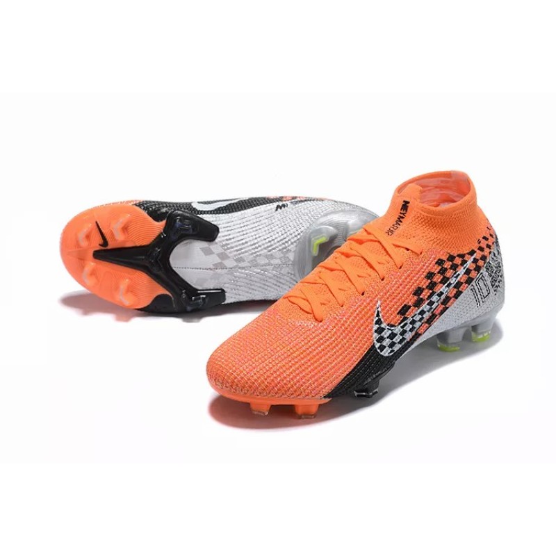 Botas de Fútbol Nike Superfly 7 Elite SE FG Plateado&Naranja (#39~#45)