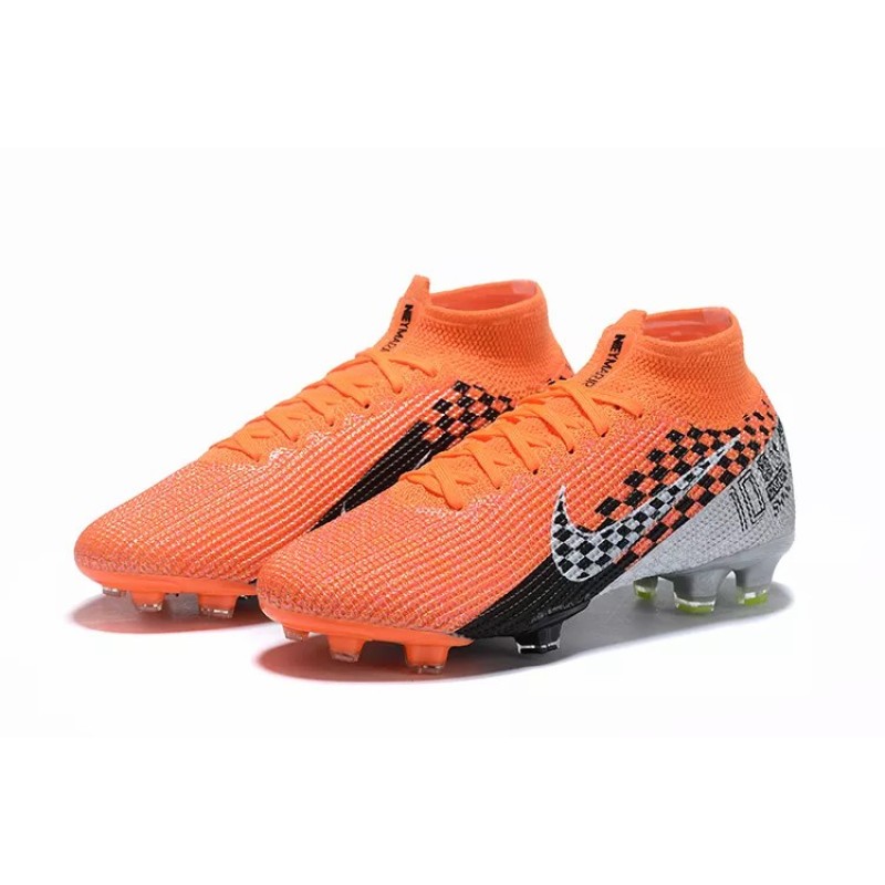 Botas de Fútbol Nike Superfly 7 Elite SE FG Plateado&Naranja (#39~#45)