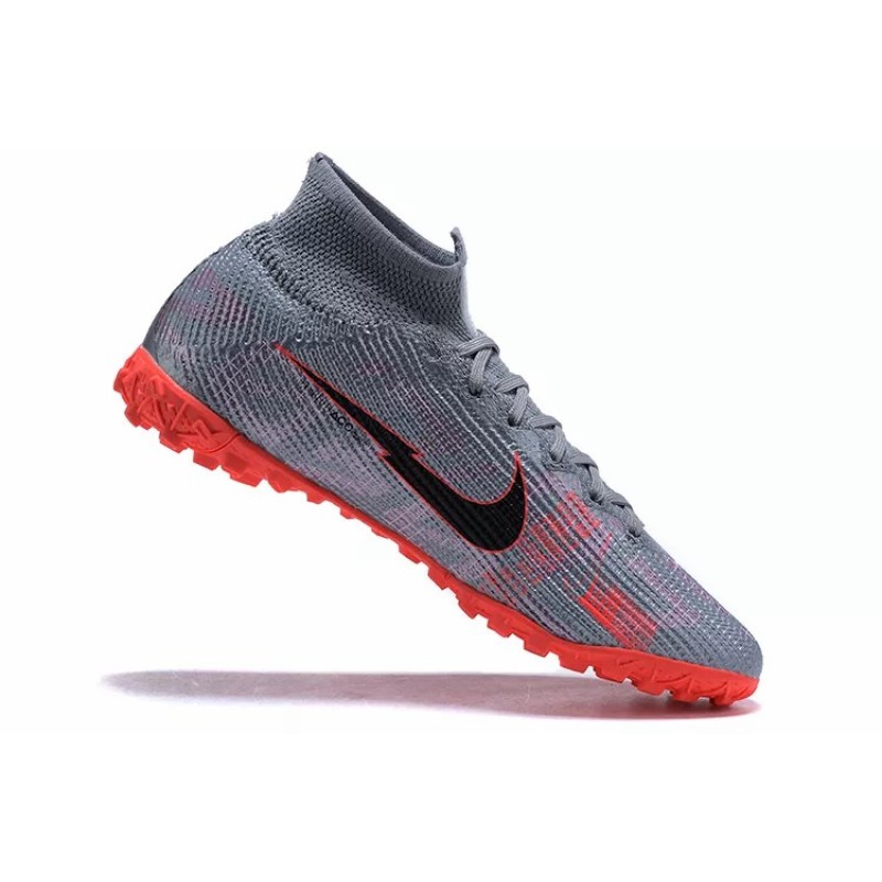 Botas de Fútbol Nike Mercurial Superfly VII 7 Elite TF Gris&Rojo (#39~#45)