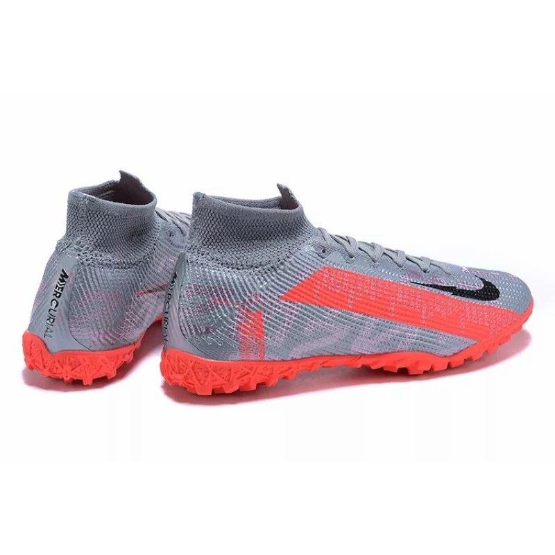 Botas de Fútbol Nike Mercurial Superfly VII 7 Elite TF Gris&Rojo (#39~#45)