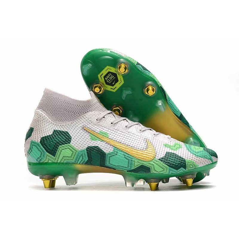 Botas de Fútbol Nike Mercurial Superfly 7 Elite SG-PRO Blanco&Verde (#39~#45)