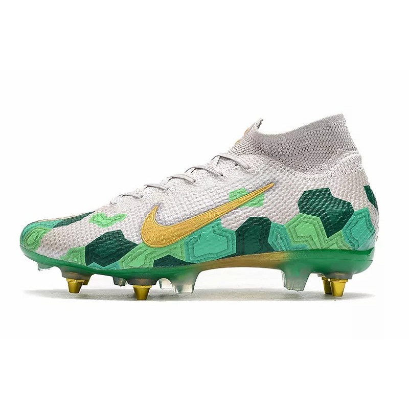 Botas de Fútbol Nike Mercurial Superfly 7 Elite SG-PRO Blanco&Verde (#39~#45)