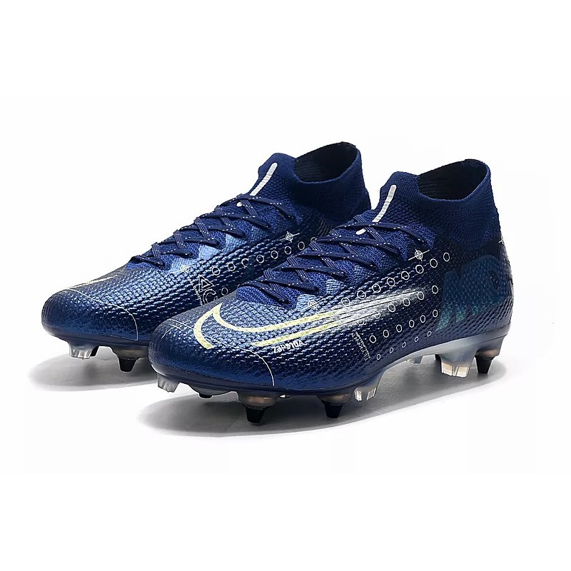 Botas de Fútbol Nike Mercurial Superfly 7 Elite SG-PRO Azul Marino (#39~#45)