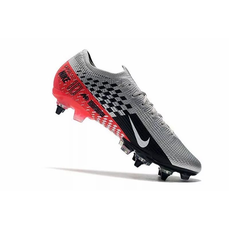 Botas de Fútbol Nike Mercurial Superfly 7 Elite SG-PRO Plateado&Rojo (#39~#45)