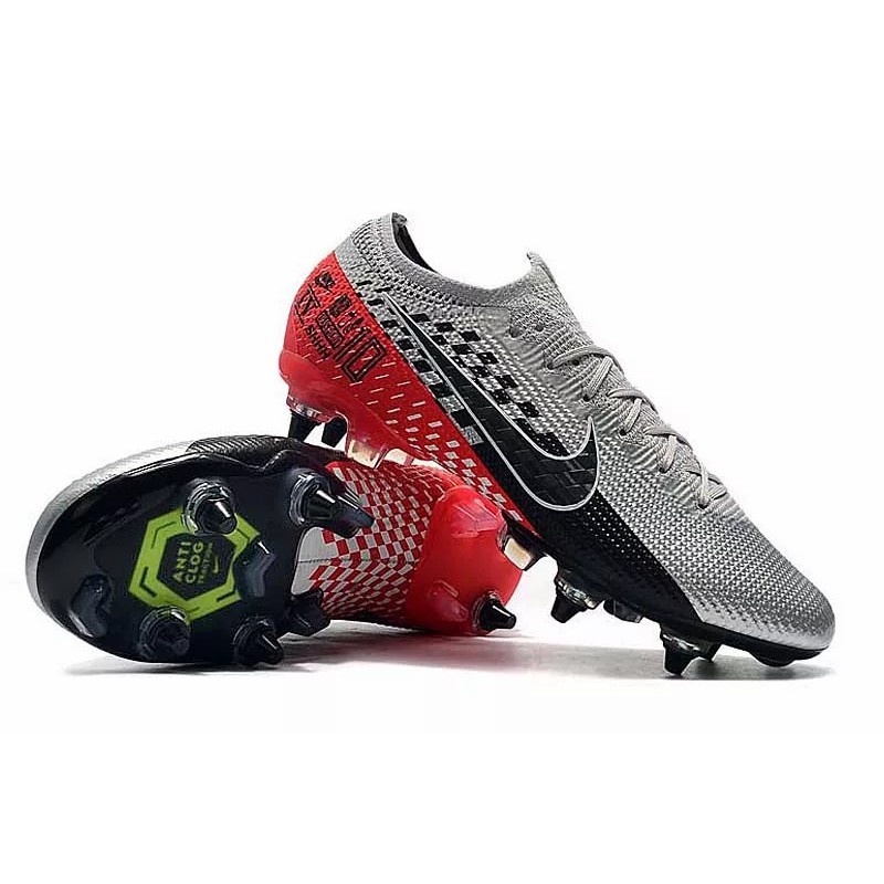 Botas de Fútbol Nike Mercurial Superfly 7 Elite SG-PRO Plateado&Rojo (#39~#45)