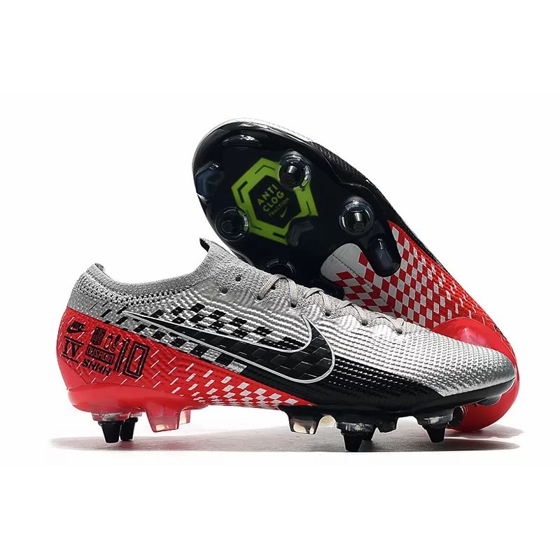 Botas de Fútbol Nike Mercurial Superfly 7 Elite SG-PRO Plateado&Rojo (#39~#45)