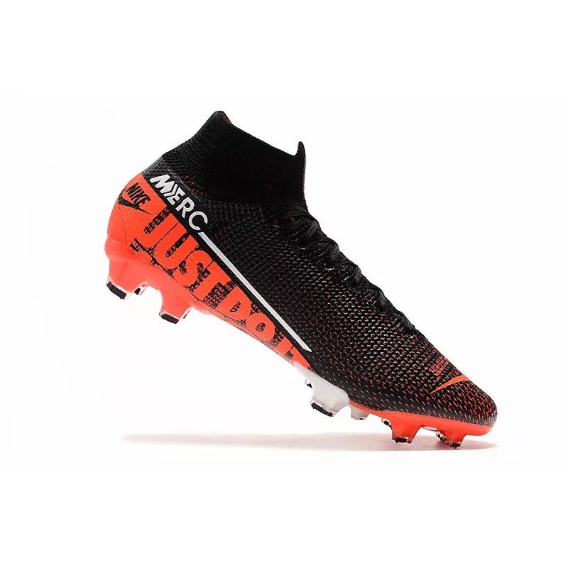 Botas de Fútbol Nike Superfly 7 Elite SE FG Negro&Rojo Naranja (#39~#45)