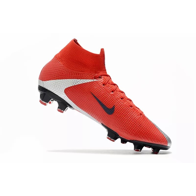 Botas de Fútbol Nike Superfly 7 Elite SE FG Rojo&Plateado (#39~#45)