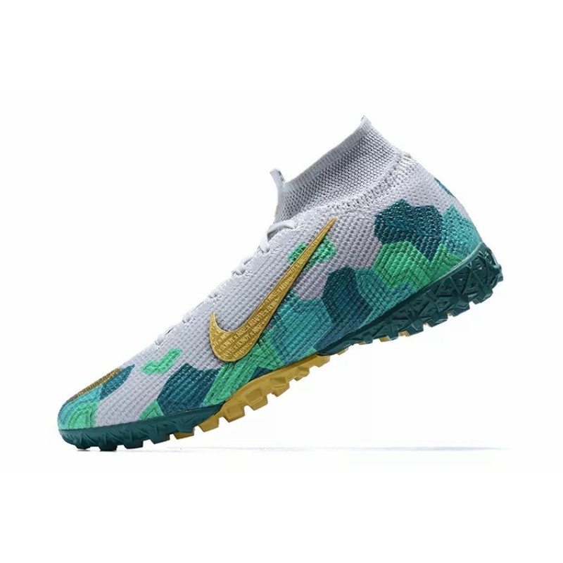 Botas de Fútbol Nike Mercurial Superfly TF Blanco&Verde (#39~#45)