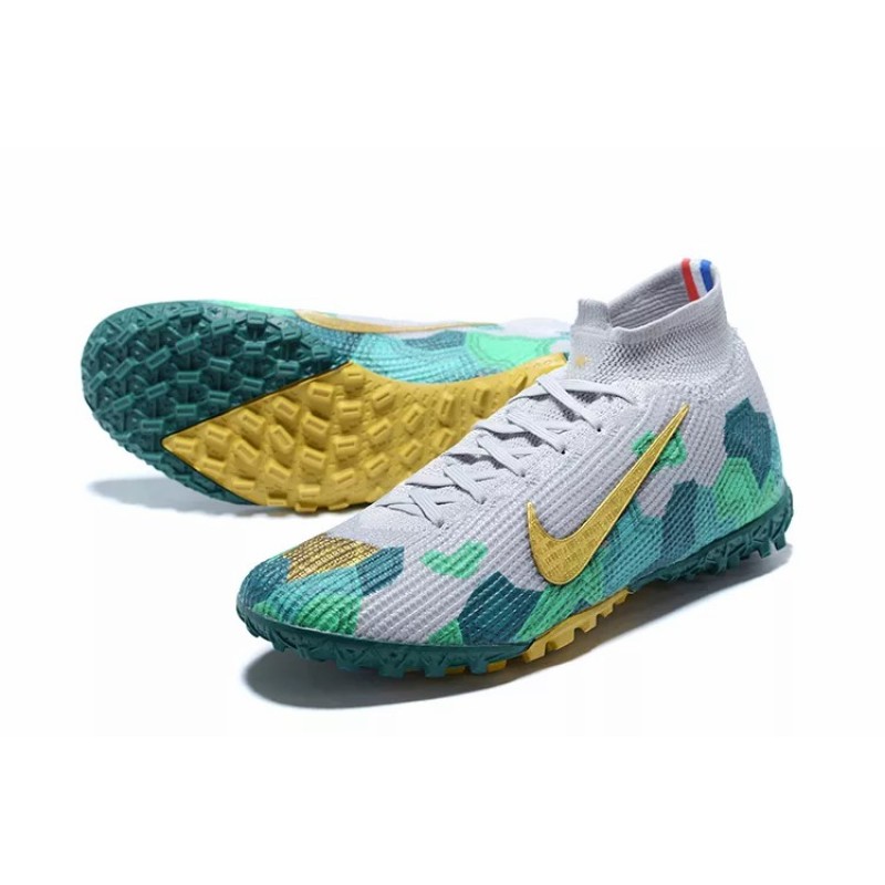 Botas de Fútbol Nike Mercurial Superfly TF Blanco&Verde (#39~#45)