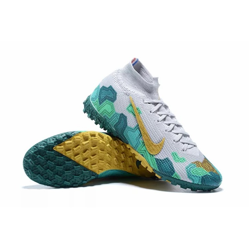 Botas de Fútbol Nike Mercurial Superfly TF Blanco&Verde (#39~#45)