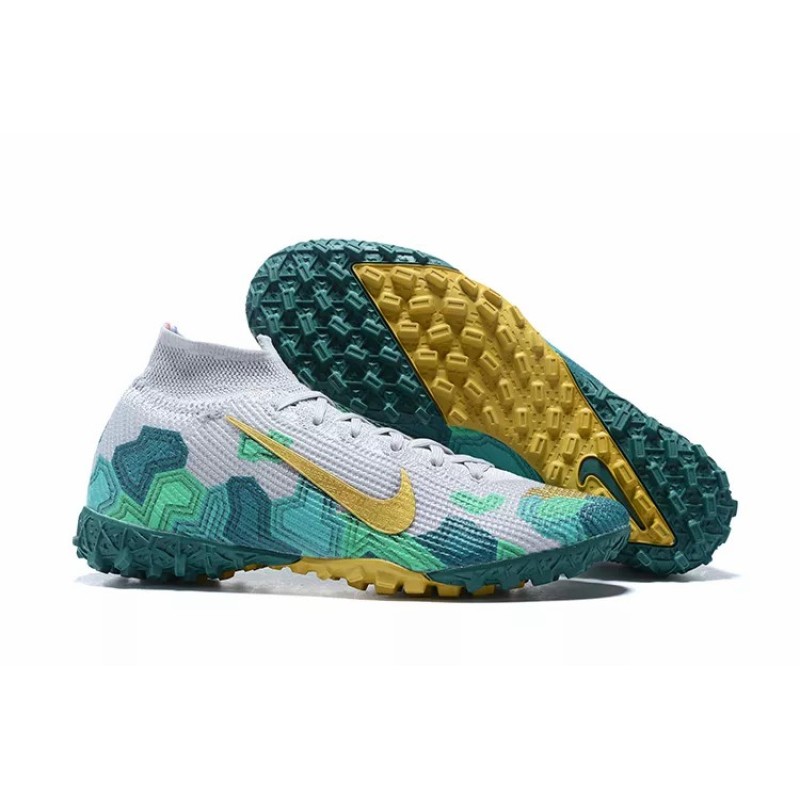 Botas de Fútbol Nike Mercurial Superfly TF Blanco&Verde (#39~#45)