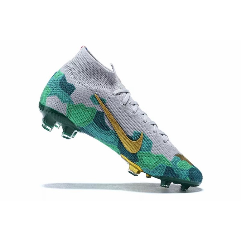 Botas de Fútbol Nike Mercurial Superfly FG Blanco&Verde (#39~#45)