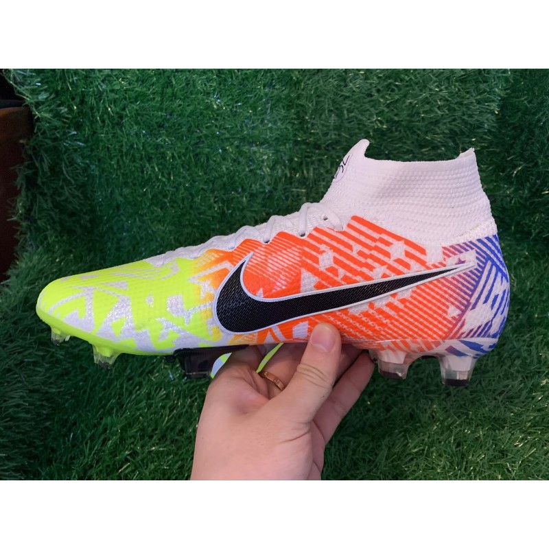 Botas de Fútbol Nike Superfly 7 Elite SE FG Rojo Naranja&Amarillo Fluorescente (#39~#45)