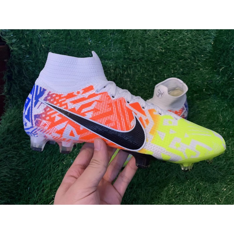 Botas de Fútbol Nike Superfly 7 Elite SE FG Rojo Naranja&Amarillo Fluorescente (#39~#45)
