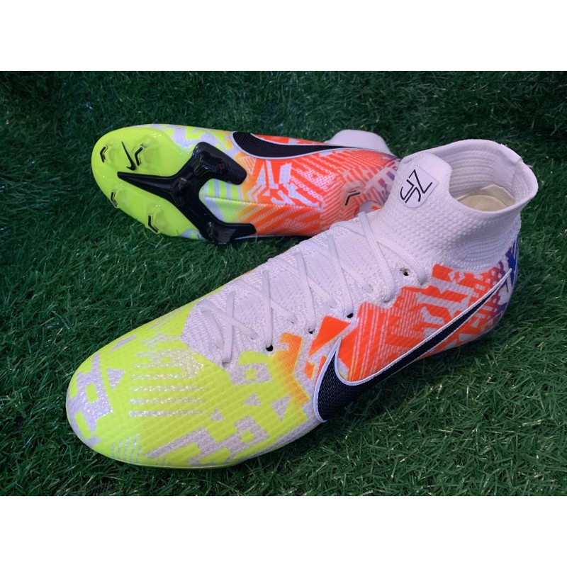 Botas de Fútbol Nike Superfly 7 Elite SE FG Rojo Naranja&Amarillo Fluorescente (#39~#45)