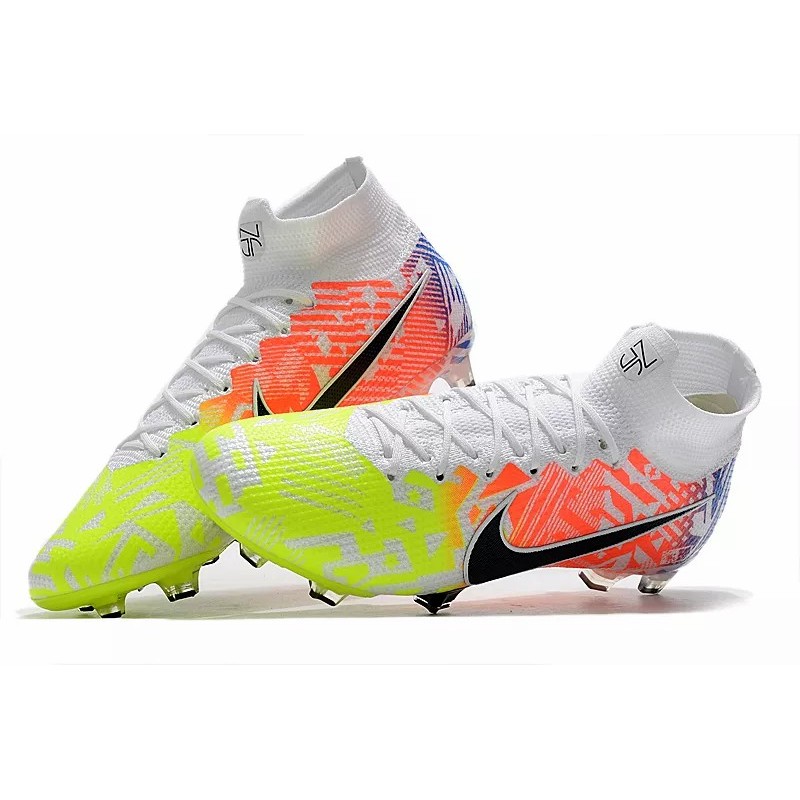 Botas de Fútbol Nike Superfly 7 Elite SE FG Rojo Naranja&Amarillo Fluorescente (#39~#45)