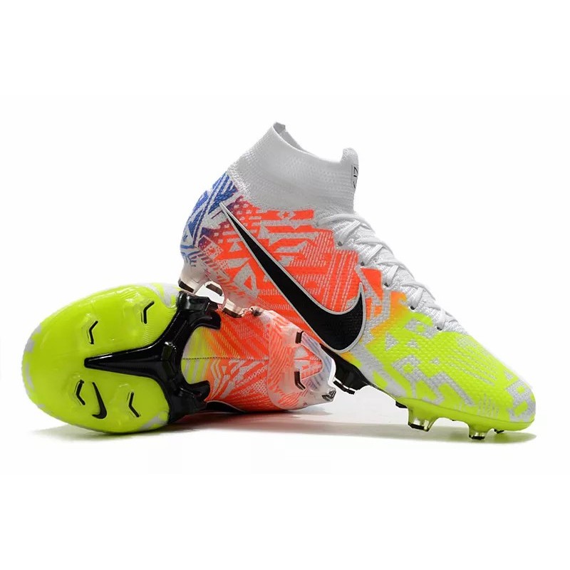Botas de Fútbol Nike Superfly 7 Elite SE FG Rojo Naranja&Amarillo Fluorescente (#39~#45)