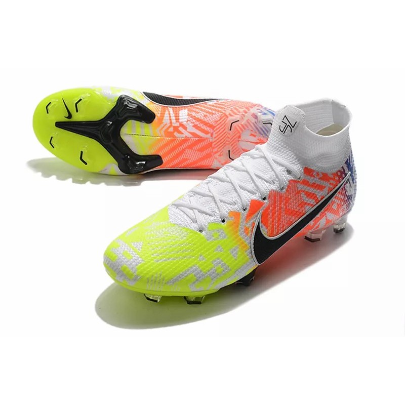 Botas de Fútbol Nike Superfly 7 Elite SE FG Rojo Naranja&Amarillo Fluorescente (#39~#45)