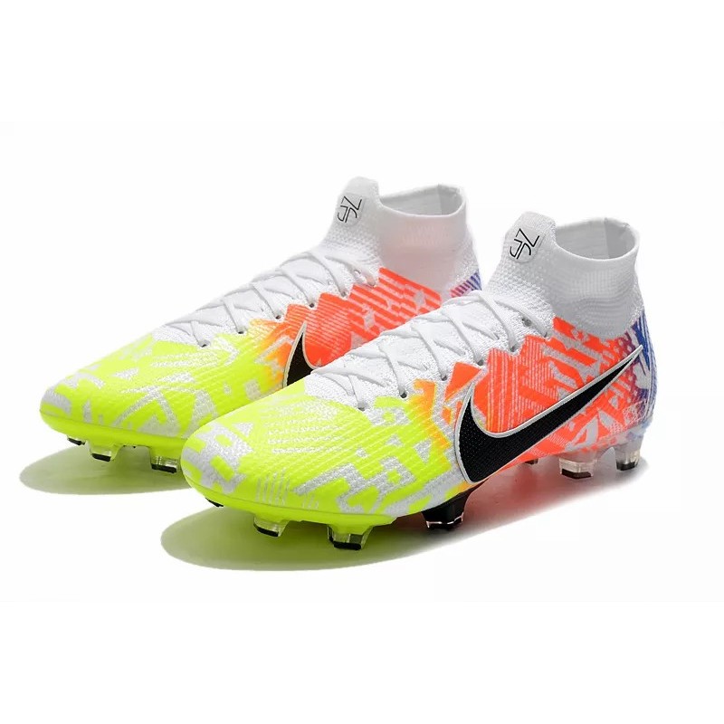 Botas de Fútbol Nike Superfly 7 Elite SE FG Rojo Naranja&Amarillo Fluorescente (#39~#45)