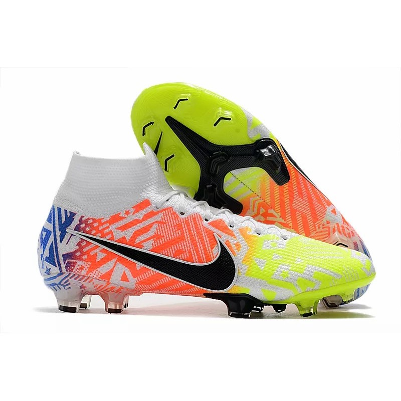 Botas de Fútbol Nike Superfly 7 Elite SE FG Rojo Naranja&Amarillo Fluorescente (#39~#45)