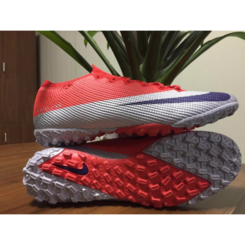 Botas de Fútbol Nike Mercurial Vapor VII 7 Elite TF Rojo&Plateado (#39~#45)
