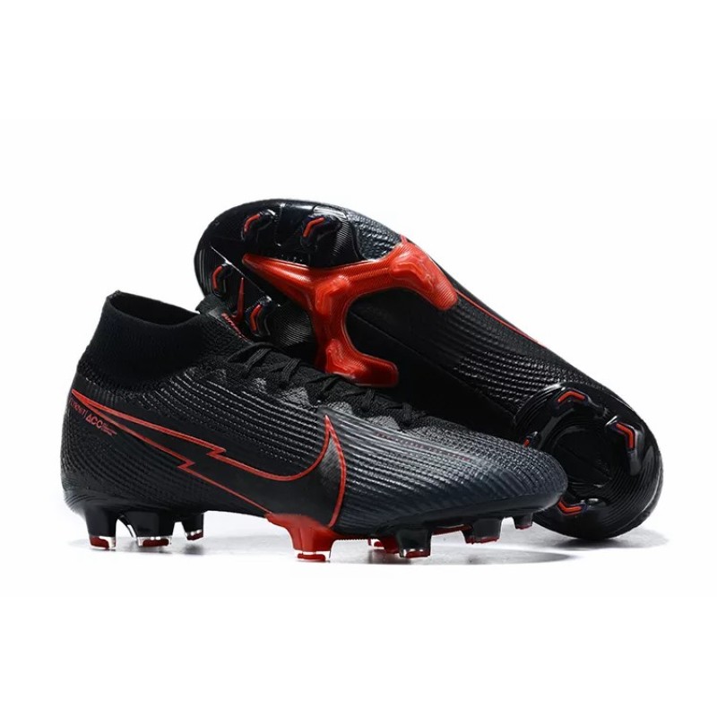 Botas de Fútbol Nike Superfly VII 7 Elite SE FG Negro&Rojo (#39~#45)