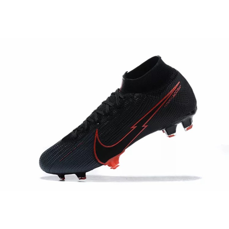 Botas de Fútbol Nike Superfly VII 7 Elite SE FG Negro&Rojo (#39~#45)