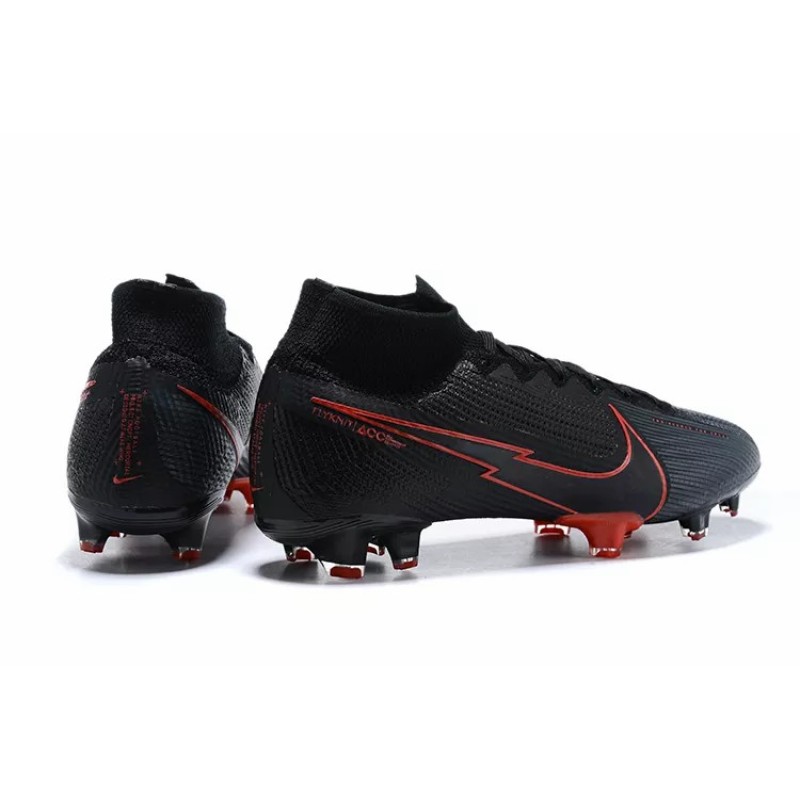 Botas de Fútbol Nike Superfly VII 7 Elite SE FG Negro&Rojo (#39~#45)