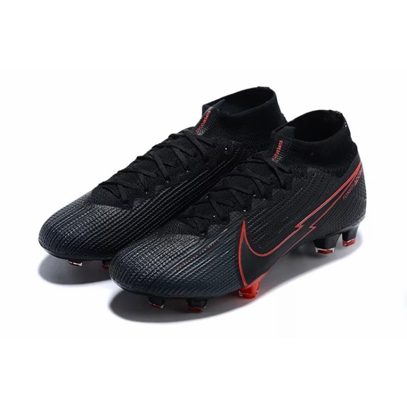 Botas de Fútbol Nike Superfly VII 7 Elite SE FG Negro&Rojo (#39~#45)