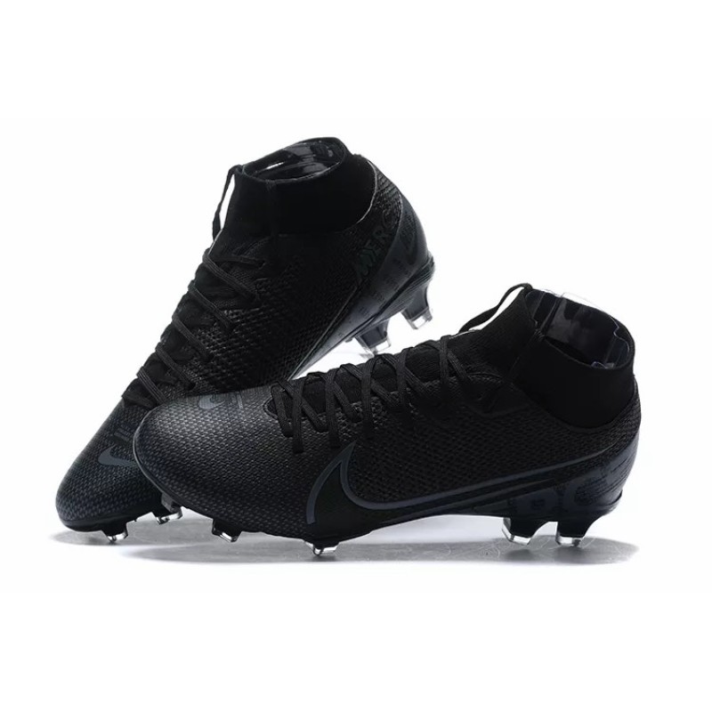 Botas de Fútbol Nike Mercurial Superfly VII Club FG Negro / Azul / Azul Marino (#39~#45)