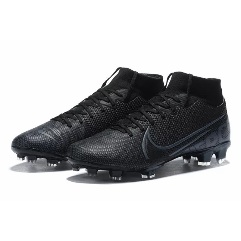 Botas de Fútbol Nike Mercurial Superfly VII Club FG Negro / Azul / Azul Marino (#39~#45)