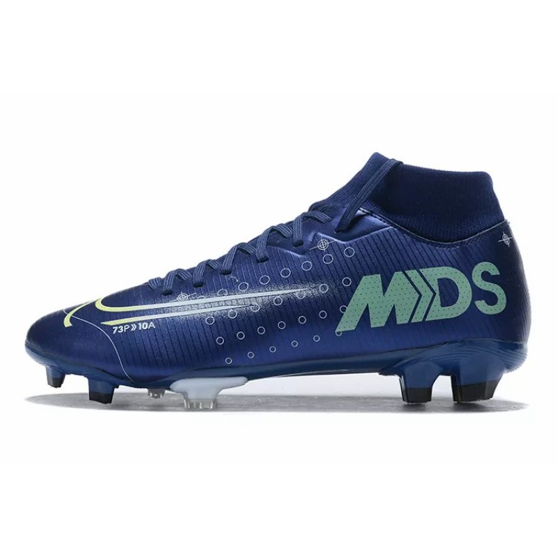 Botas de Fútbol Nike Mercurial Superfly VII Club FG Negro / Azul / Azul Marino (#39~#45)