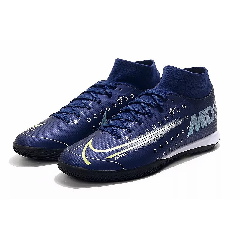 Botas de Fútbol Nike Mercurial Superfly VII Club IC Azul Marino (#39~#45)