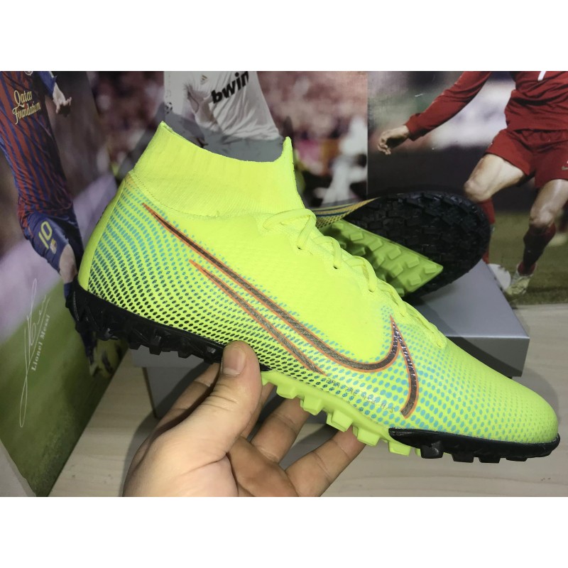 Botas de Fútbol Nike Mercurial Superfly 7 Elite TF Amarillo Fluorescente (#38~#45)