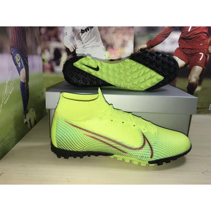 Botas de Fútbol Nike Mercurial Superfly 7 Elite TF Amarillo Fluorescente (#38~#45)