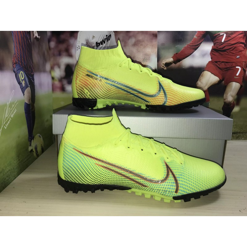 Botas de Fútbol Nike Mercurial Superfly 7 Elite TF Amarillo Fluorescente (#38~#45)