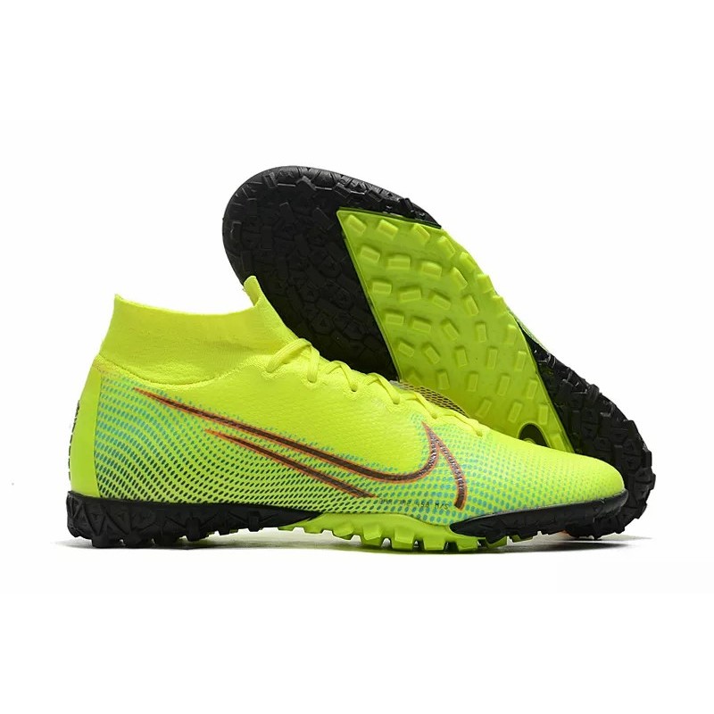 Botas de Fútbol Nike Mercurial Superfly 7 Elite TF Amarillo Fluorescente (#38~#45)