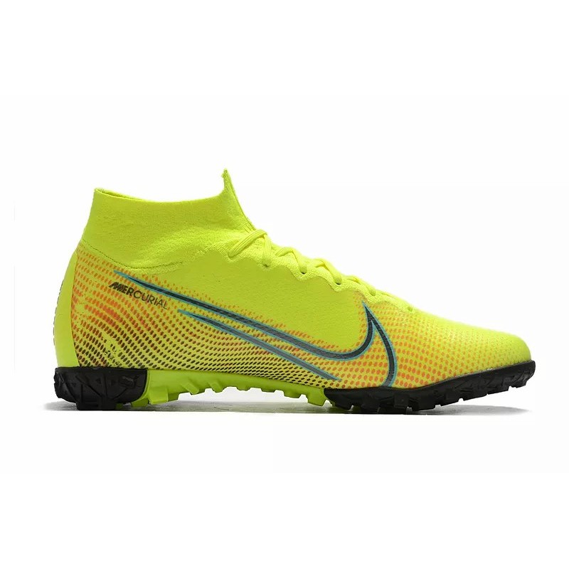 Botas de Fútbol Nike Mercurial Superfly 7 Elite TF Amarillo Fluorescente (#38~#45)