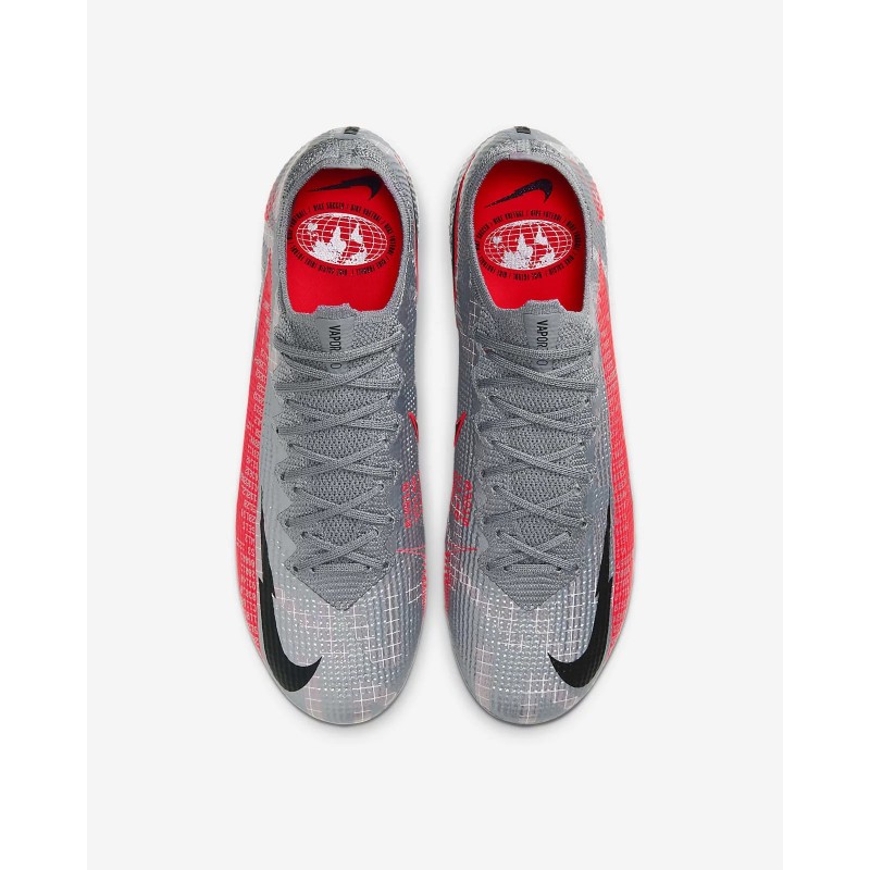 Botas de Fútbol Nike Mercurial Vapor 13 Elite FG Gris&Rojo (#39~#45)