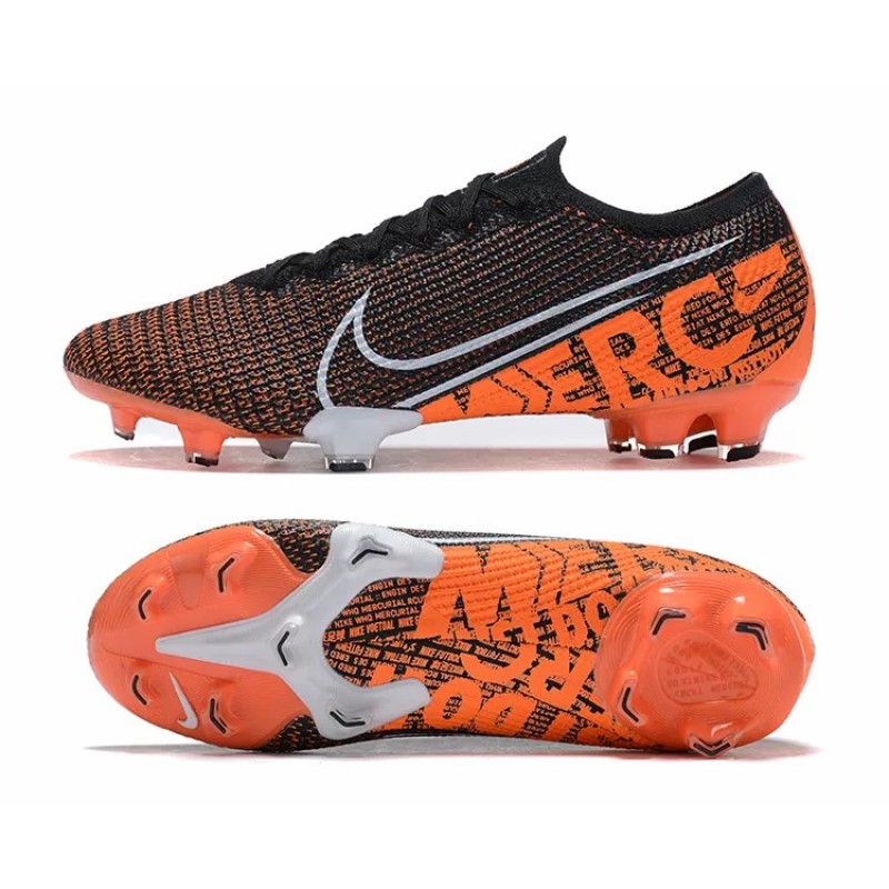 Botas de Fútbol Nike Mercurial Vapor 13 Elite FG Negro&Naranja (#39~#45)