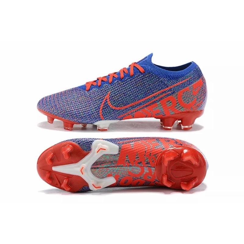 Botas de Fútbol Nike Mercurial Vapor XIII Elite FG Azul&Rojo Naranja (#38~#45)
